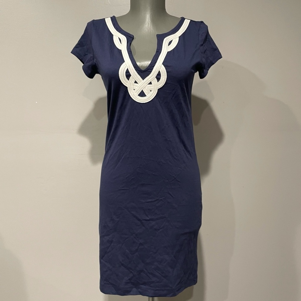 Lilly Pulitzer Brewster T-Shirt Dress White Trim